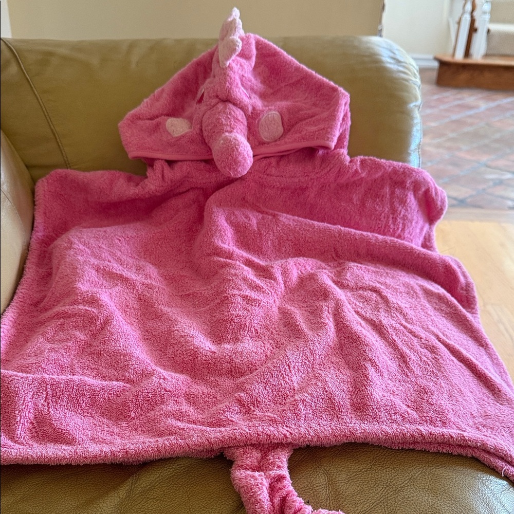 Gymboree Pink Unicorn Hooded Towel